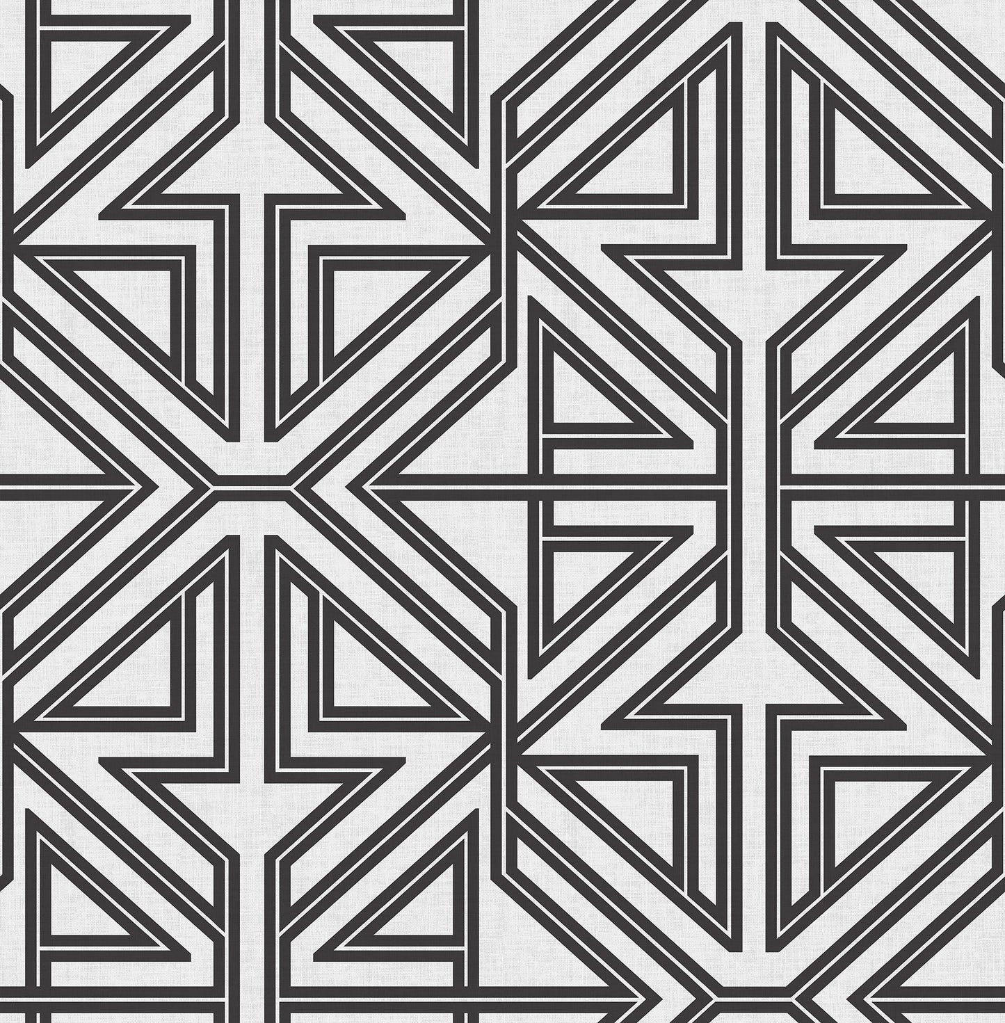 A-Street Prints Kachel Black Geometric Wallpaper, 20.5-in by 33-ft