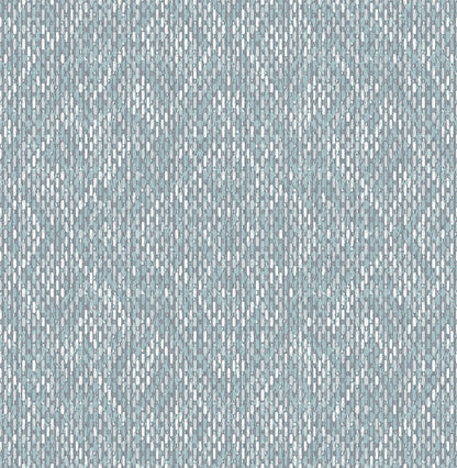 A-Street Prints Felix Sky Blue Geometric Wallpaper, 20.5-in by 33-ft