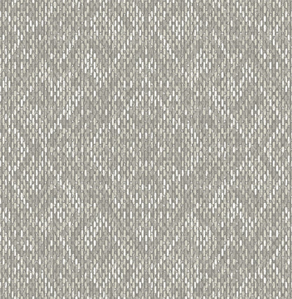 A-Street Prints Felix Grey Grey Geometric Wallpaper, 20.5-in by 33-ft