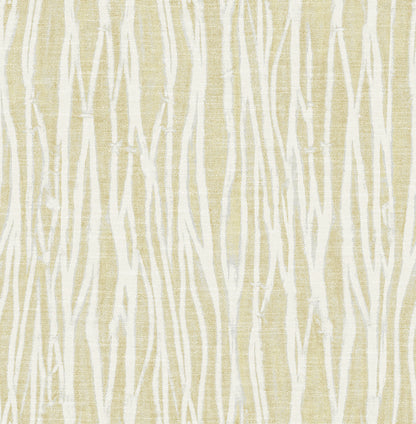 A-Street Prints Nazar Yellow Stripe Wallpaper, 20.5-in by 33-ft