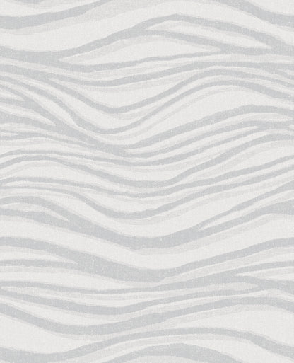 A-Street Prints Chorus Silver Wave Wallpaper, 20.5-in by 33-ft