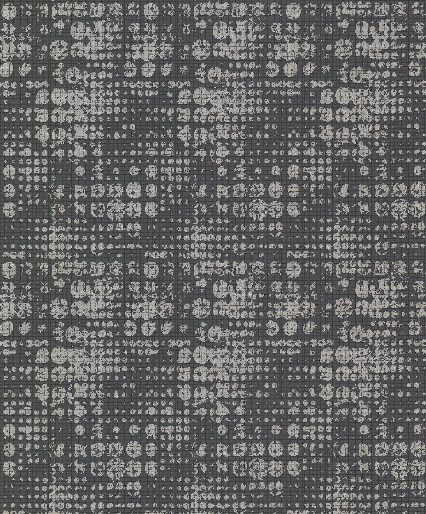 A-Street Prints Celeste Silver Circle Grid Wallpaper, 20.9-in by 33-ft