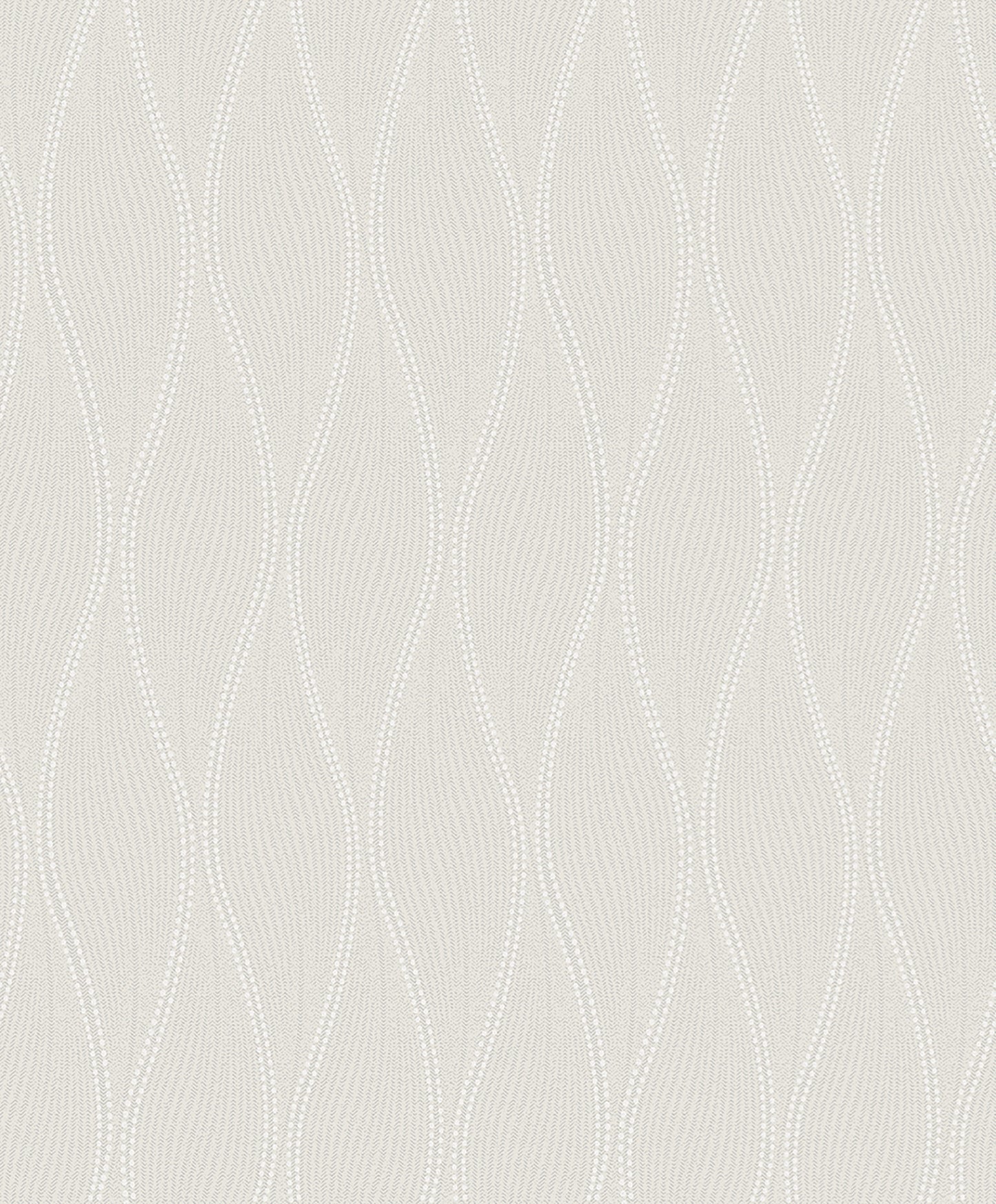 A-Street Prints Tetsu Silver Ogee Wave Wallpaper, 20.9-in by 33-ft