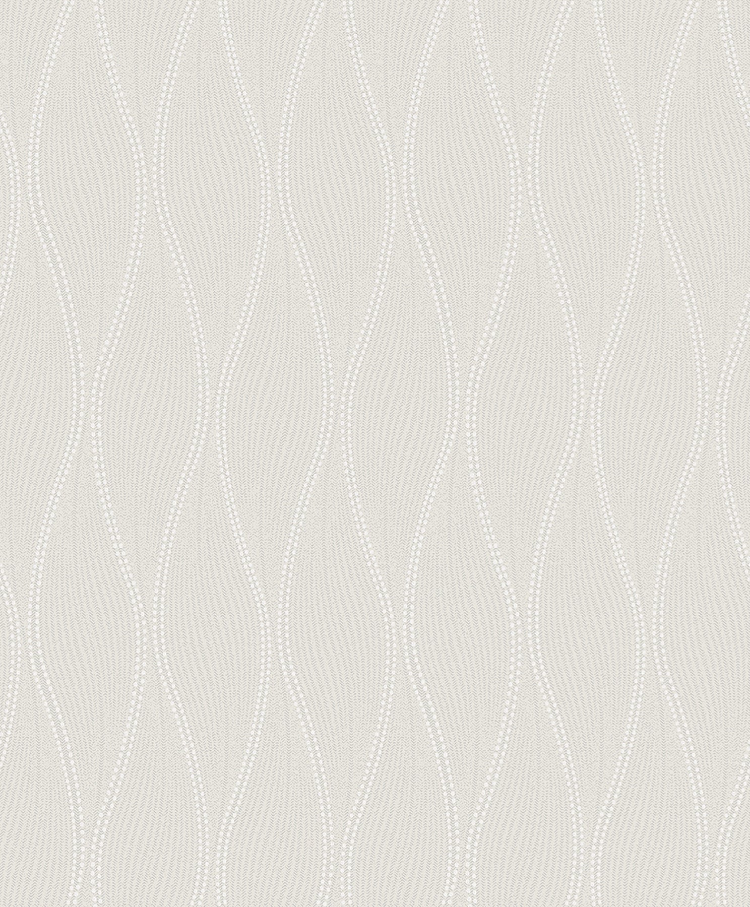 A-Street Prints Tetsu Silver Ogee Wave Wallpaper, 20.9-in by 33-ft