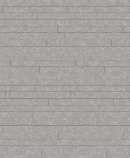 A-Street Prints Namari Sterling Distressed Tile Wallpaper, 20.9-in by 33-ft