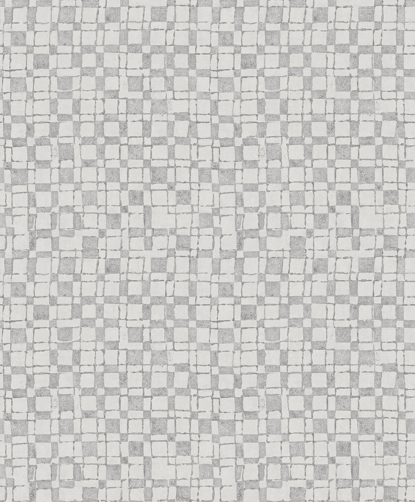 A-Street Prints Sarni Platinum Grid Wallpaper, 20.9-in by 33-ft