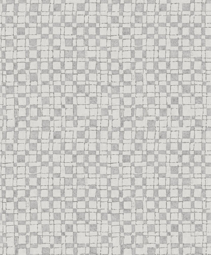 A-Street Prints Sarni Platinum Grid Wallpaper, 20.9-in by 33-ft