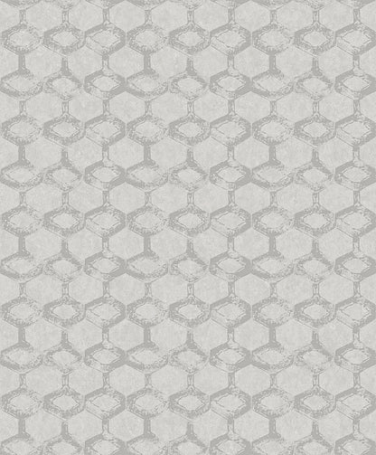 A-Street Prints Besi Platinum Tiled Wallpaper, 20.9-in by 33-ft