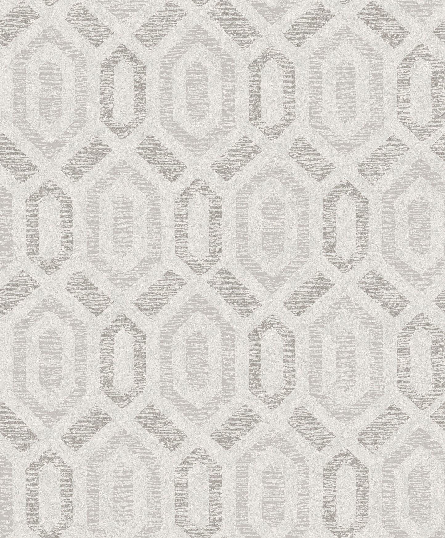 A-Street Prints Latona Platinum Diamond Geometric Wallpaper, 20.9-in by 33-ft