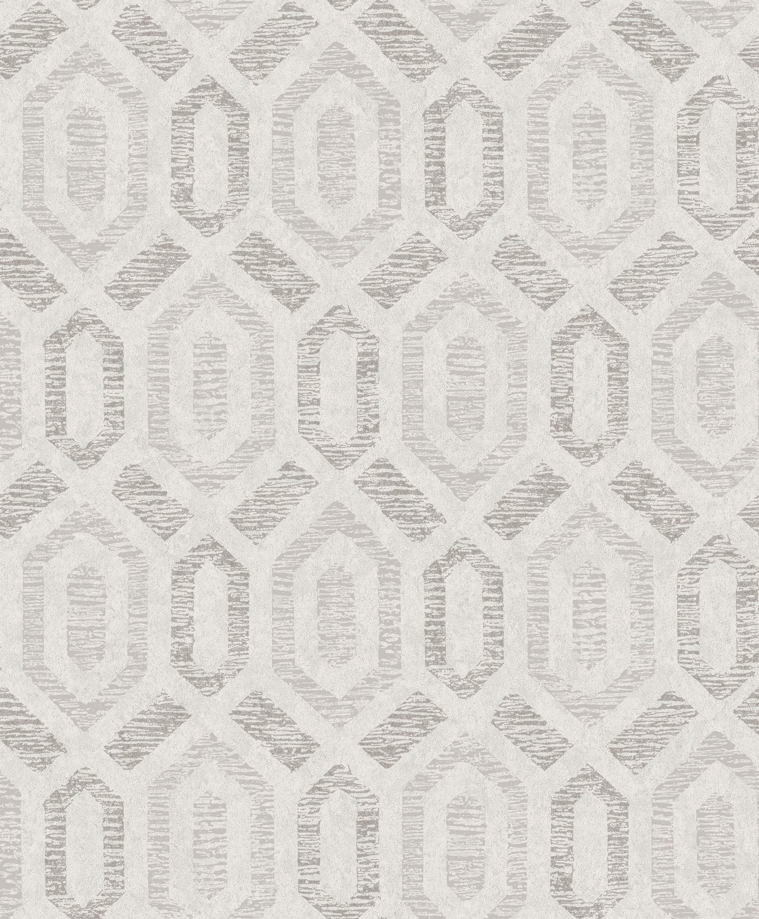 A-Street Prints Latona Platinum Diamond Geometric Wallpaper, 20.9-in by 33-ft