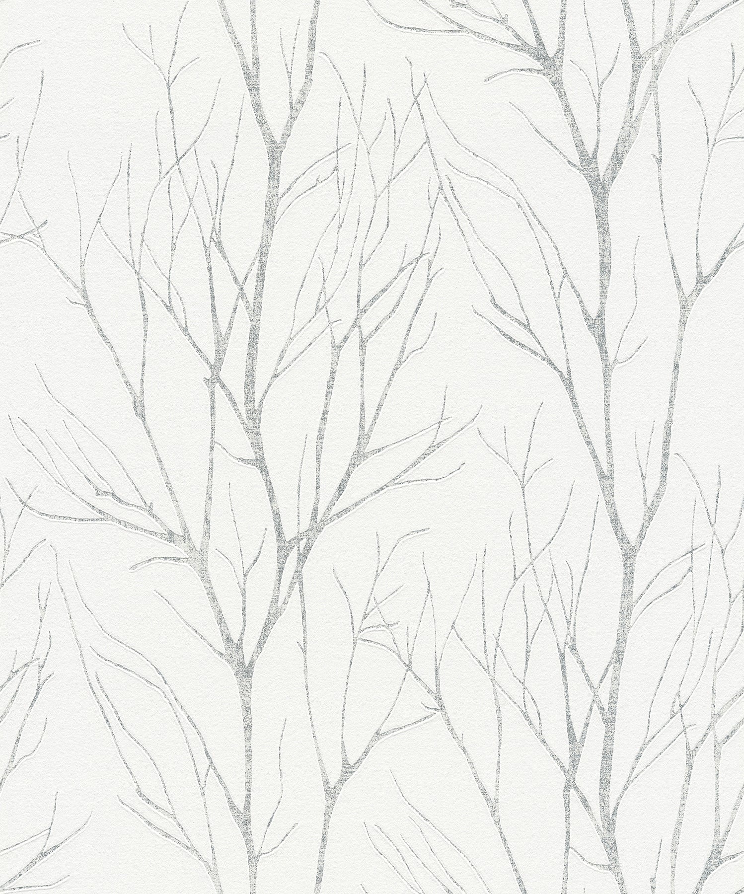 Advantage Diani White Metallic Tree Wallpaper, 21-in by 33-ft