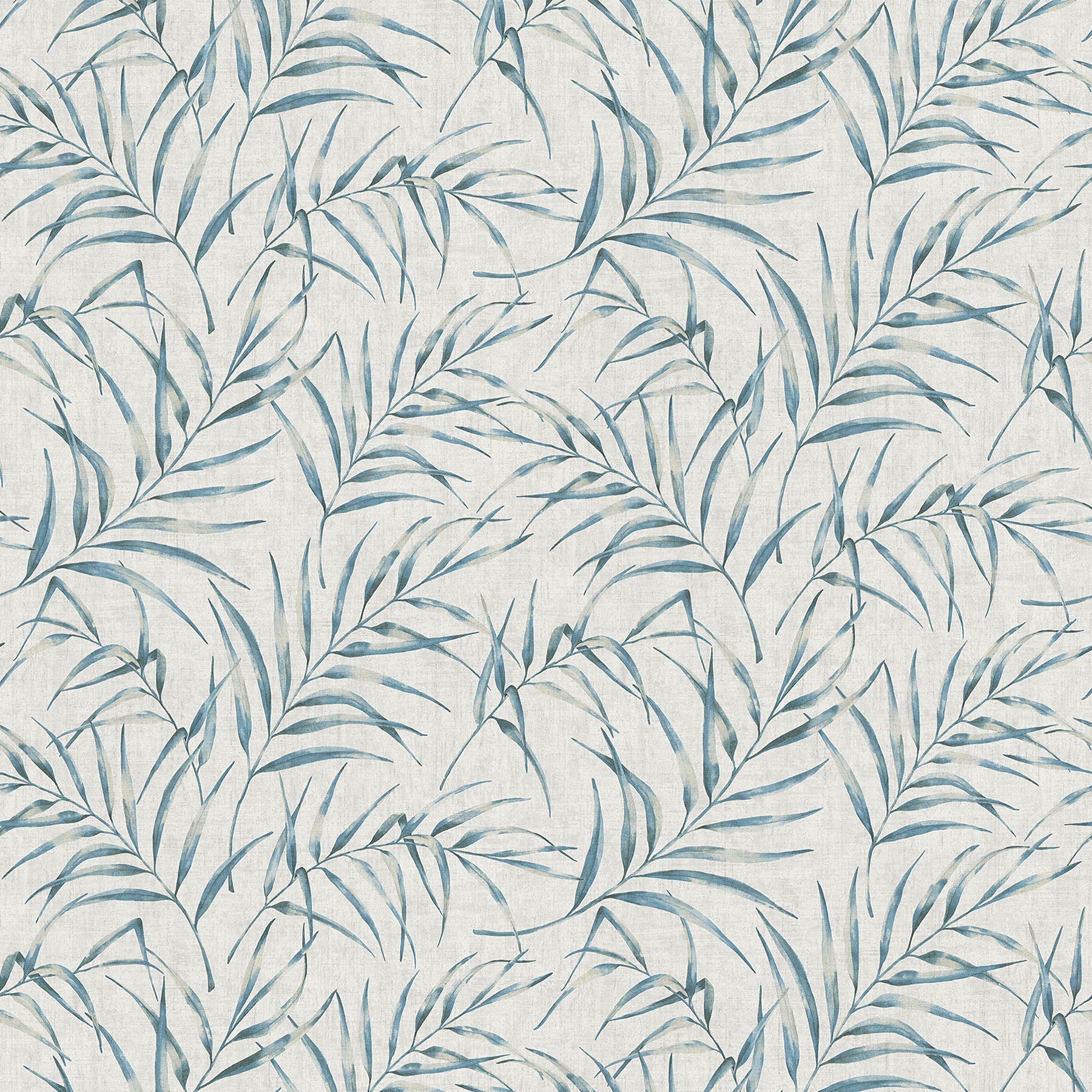 Advantage Lani Blue Fronds Wallpaper, 21-in by 33-ft