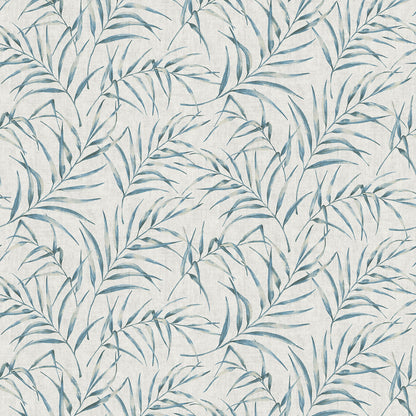 Advantage Lani Blue Fronds Wallpaper, 21-in by 33-ft