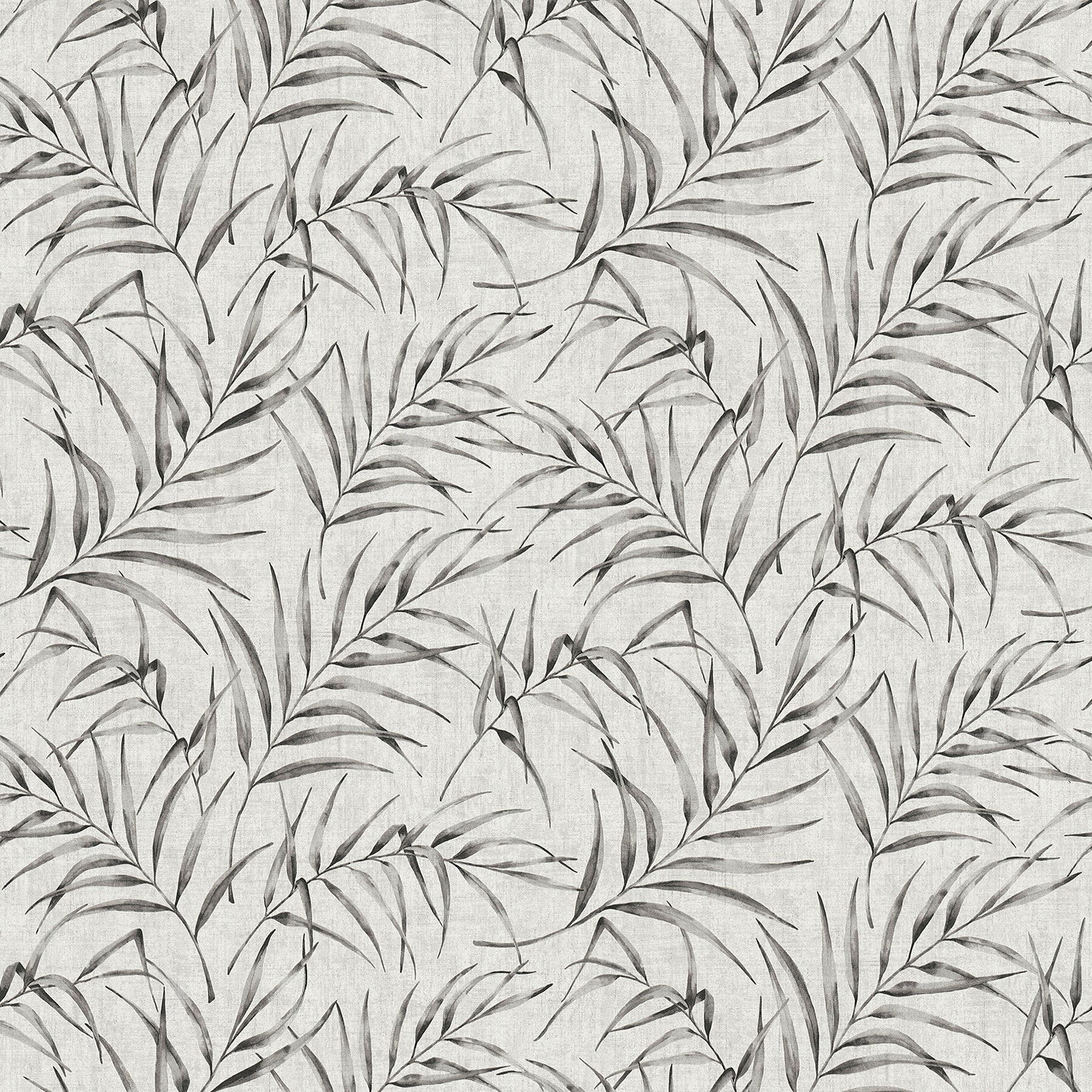 Advantage Lani Grey Fronds Wallpaper, 21-in by 33-ft