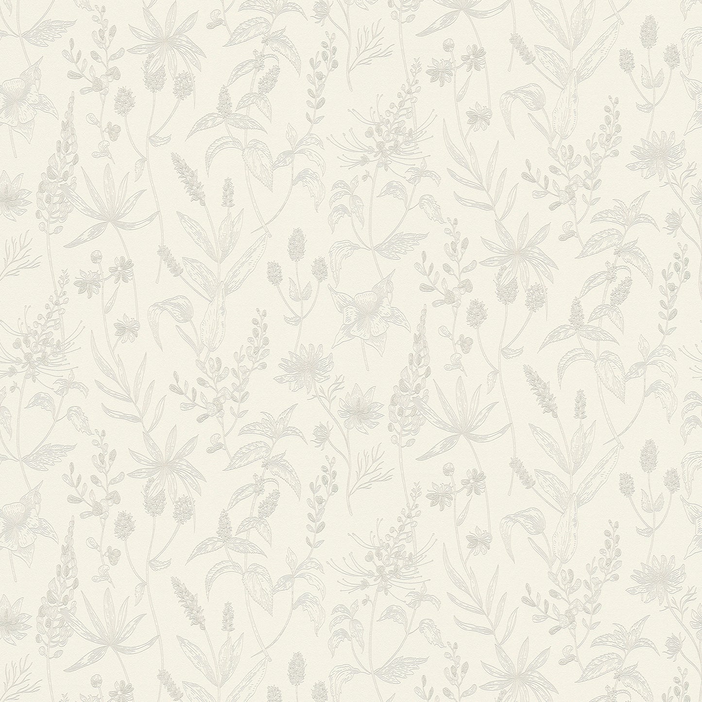 Advantage Nami White Floral Wallpaper, 21-in by 33-ft