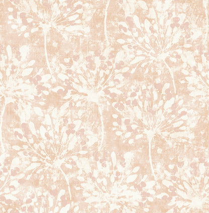 Advantage Dori Blush Painterly Floral Wallpaper, 20.5-in by 33-ft