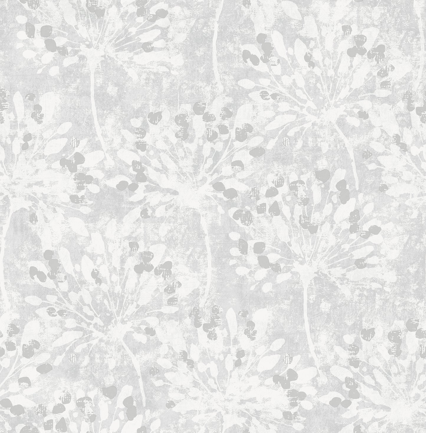 Advantage Dori Light Grey Painterly Floral Wallpaper, 20.5-in by 33-ft