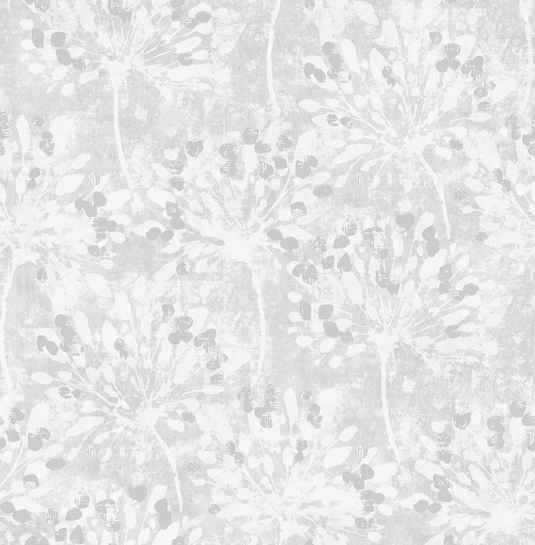 Advantage Dori Light Grey Painterly Floral Wallpaper, 20.5-in by 33-ft