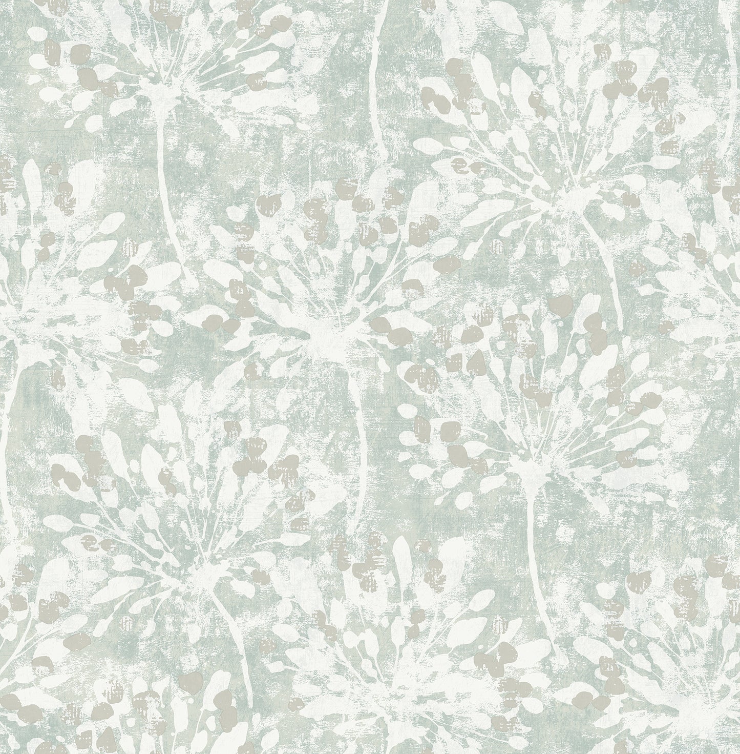 Advantage Dori Light Green Painterly Floral Wallpaper, 20.5-in by 33-ft