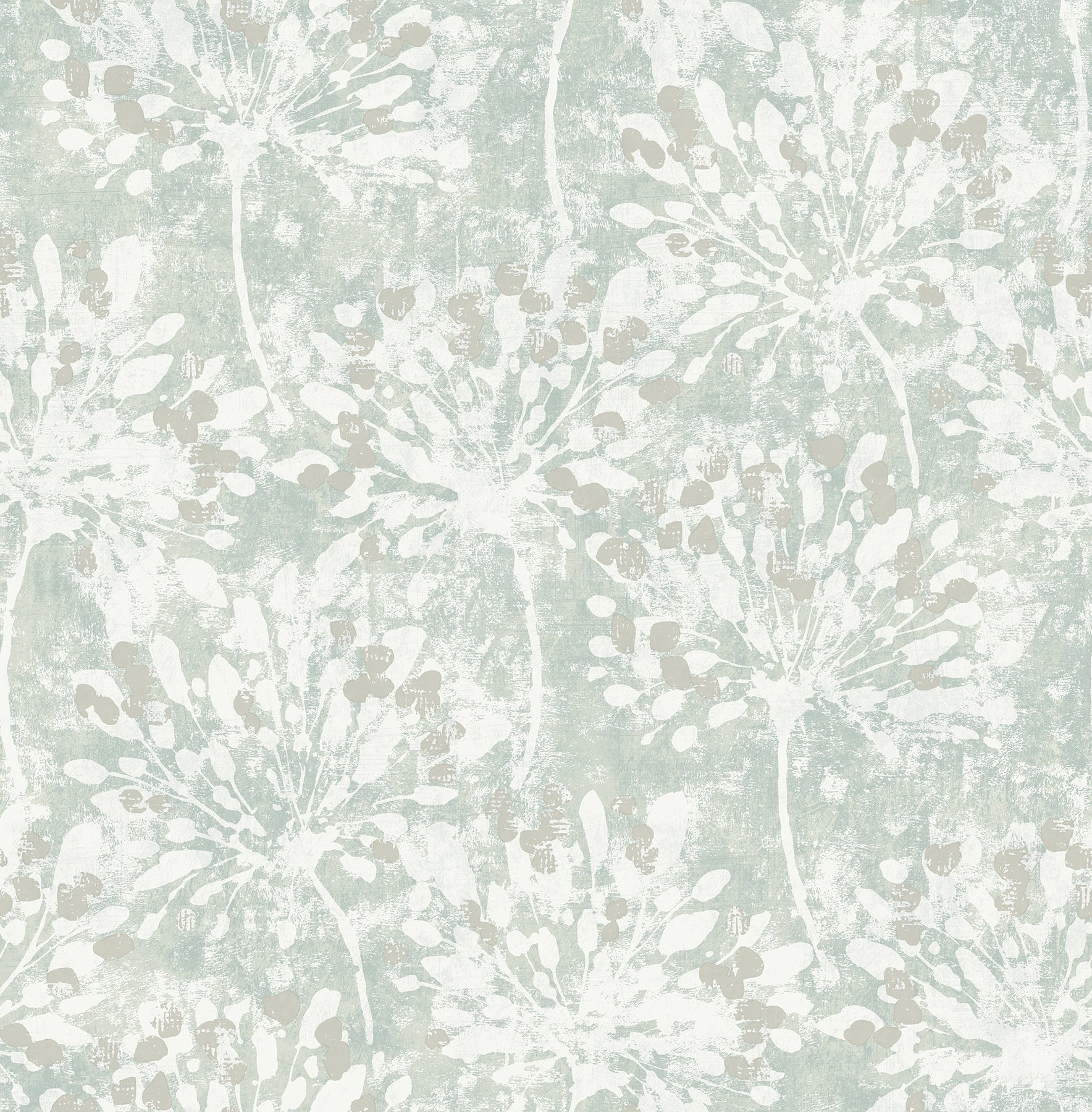 Advantage Dori Light Green Painterly Floral Wallpaper, 20.5-in by 33-ft