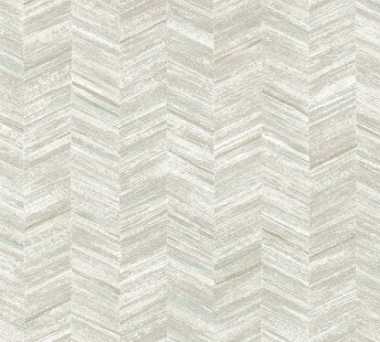 Advantage Tatlin Grey Chevron Wallpaper, 20.9-in by 33-ft