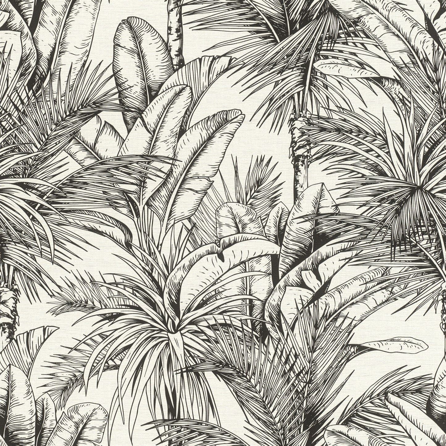 Advantage Serra White Palm Wallpaper, 20.9-in by 33-ft