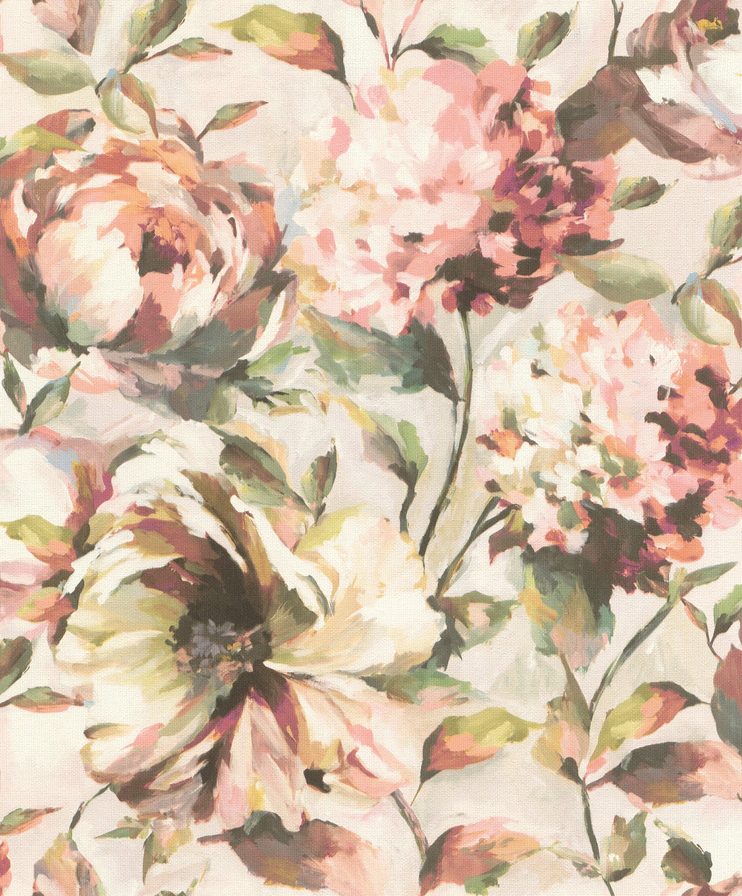 Advantage Attia Blush Floral Wallpaper, 20.9-in by 33-ft