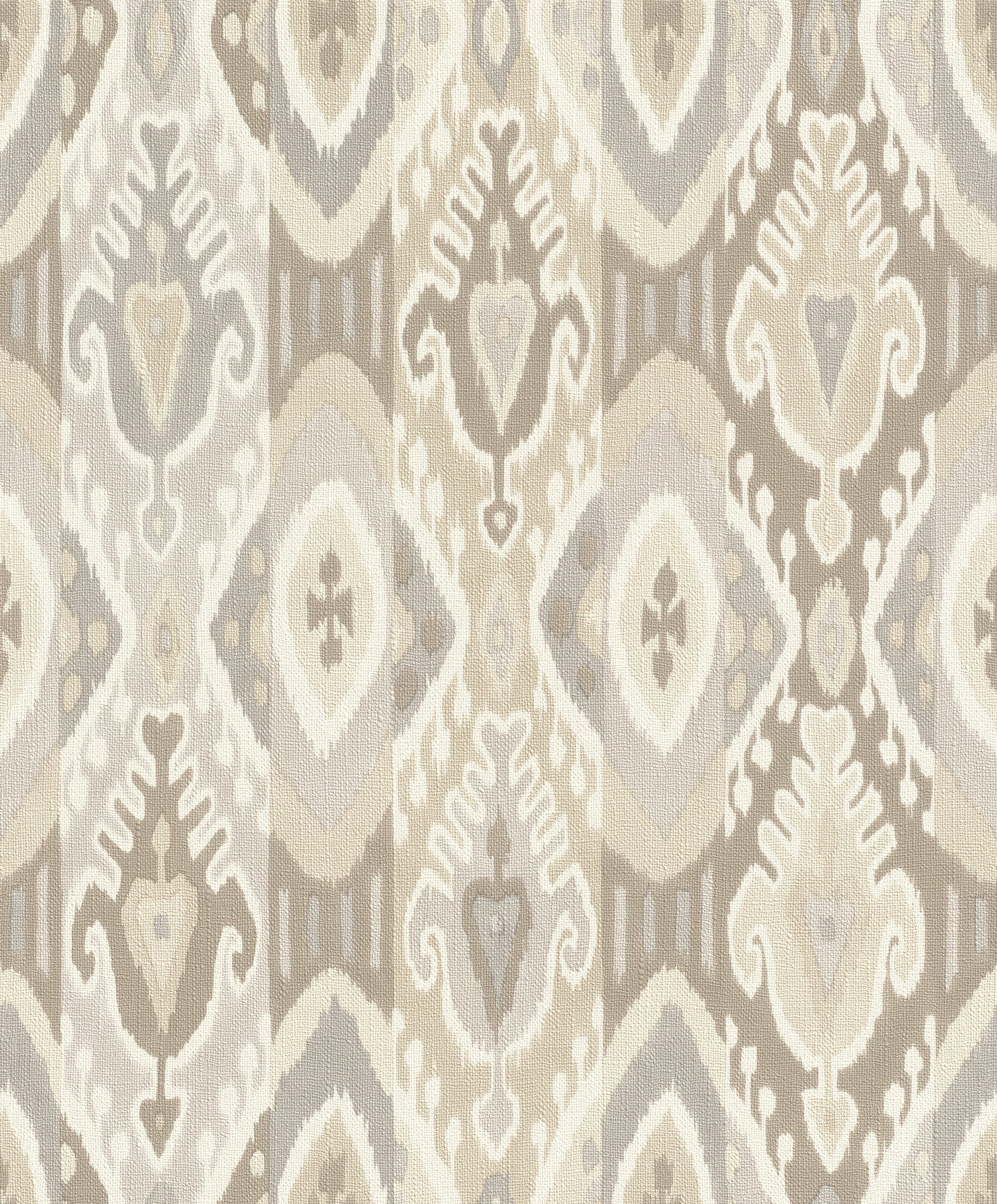 Advantage Villon Light Grey Ikat Wallpaper, 20.9-in by 33-ft