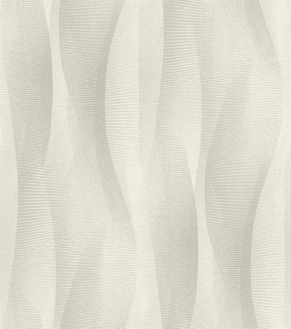 Advantage Currin Light Grey Wave Wallpaper, 20.9-in by 33-ft