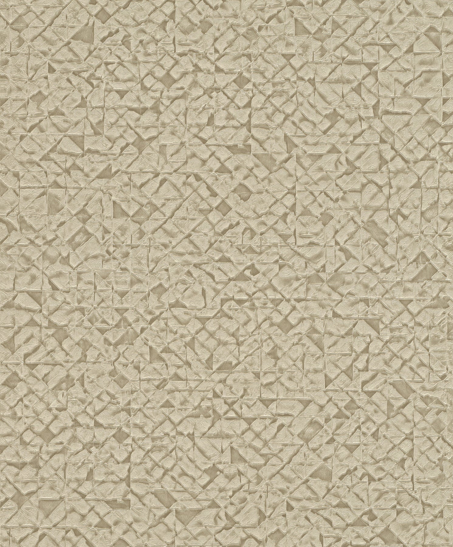 Advantage Arbus Beige Geo Wallpaper, 20.9-in by 33-ft