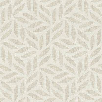 Advantage Sagano Taupe Leaf Wallpaper, 20.9-in by 33-ft