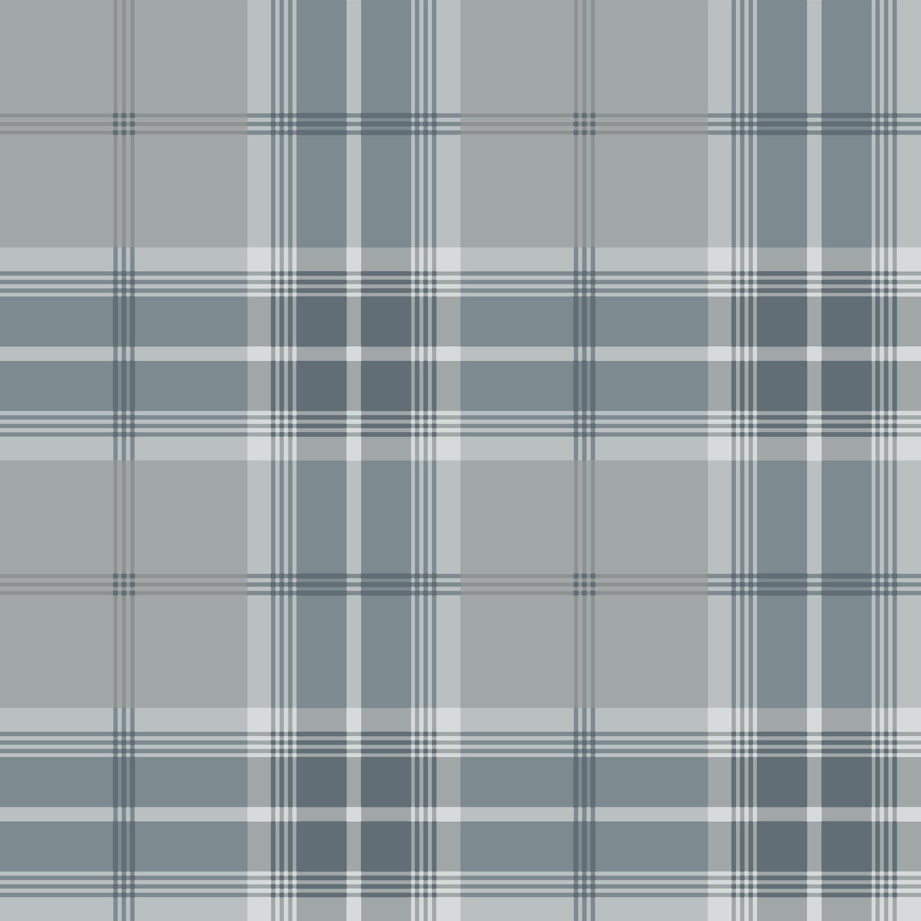 Advantage Sala Blue Plaid Wallpaper, 20.9-in by 33-ft