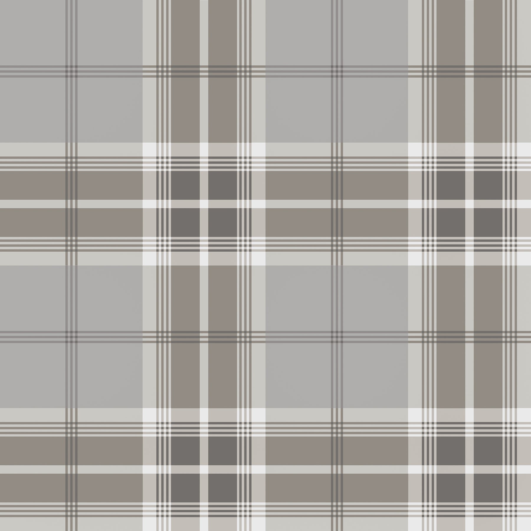 Advantage Sala Neutral Plaid Wallpaper, 20.9-in by 33-ft