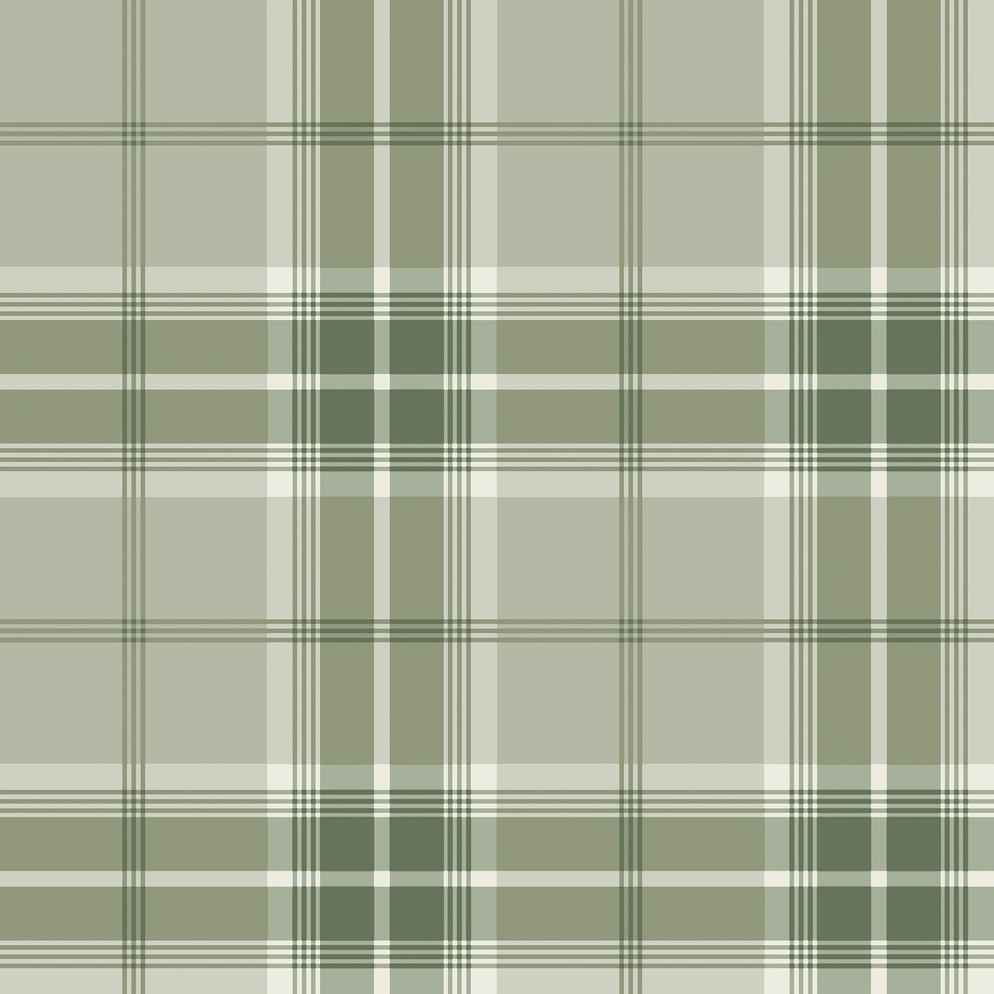 Advantage Sala Green Plaid Wallpaper, 20.9-in by 33-ft