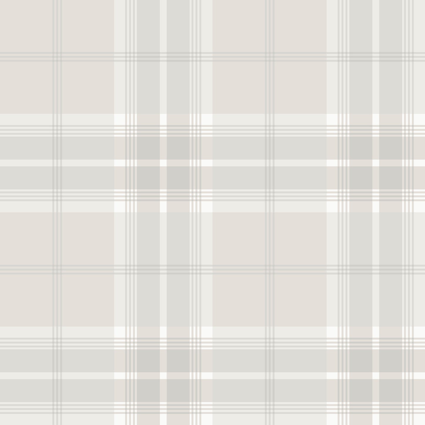 Advantage Sala White Plaid Wallpaper, 20.9-in by 33-ft