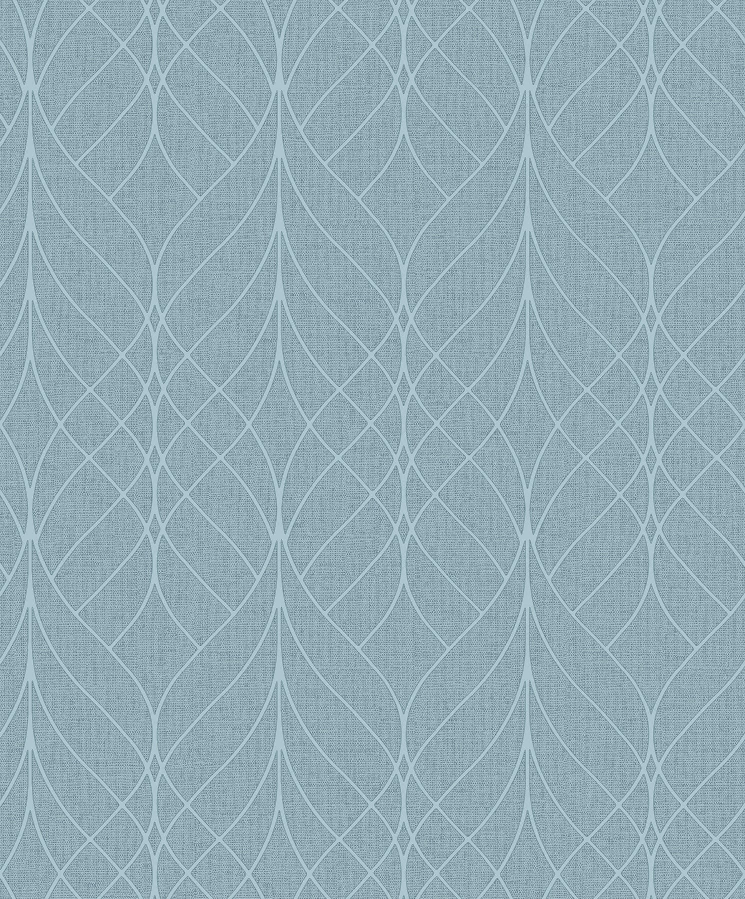 Advantage Hartley Blue Geo Wallpaper, 20.9-in by 33-ft