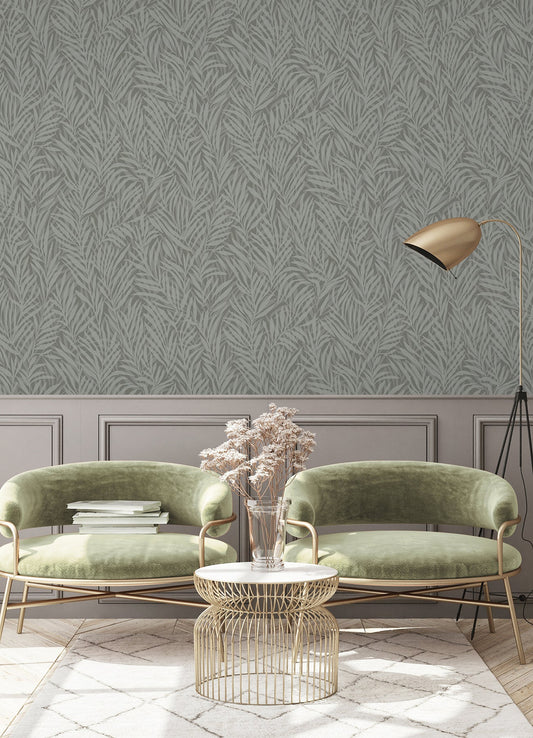 Advantage Holzer Dark Green Fern Wallpaper, 20.9-in by 33-ft