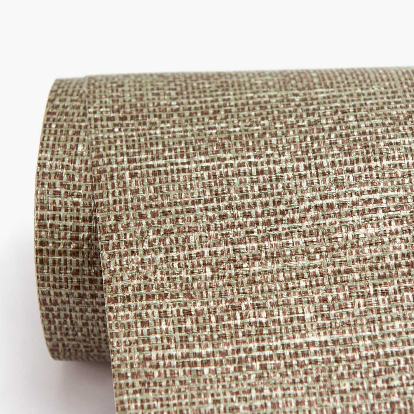 Warner Bohemian Bling Olive Basketweave Wallpaper, 27-in by 27-ft