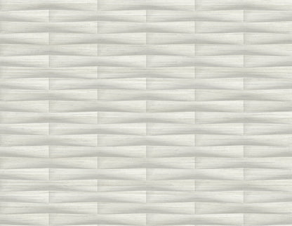 A-Street Prints Gator Light Grey Geometric Stripe Wallpaper, 27-in by 27-ft