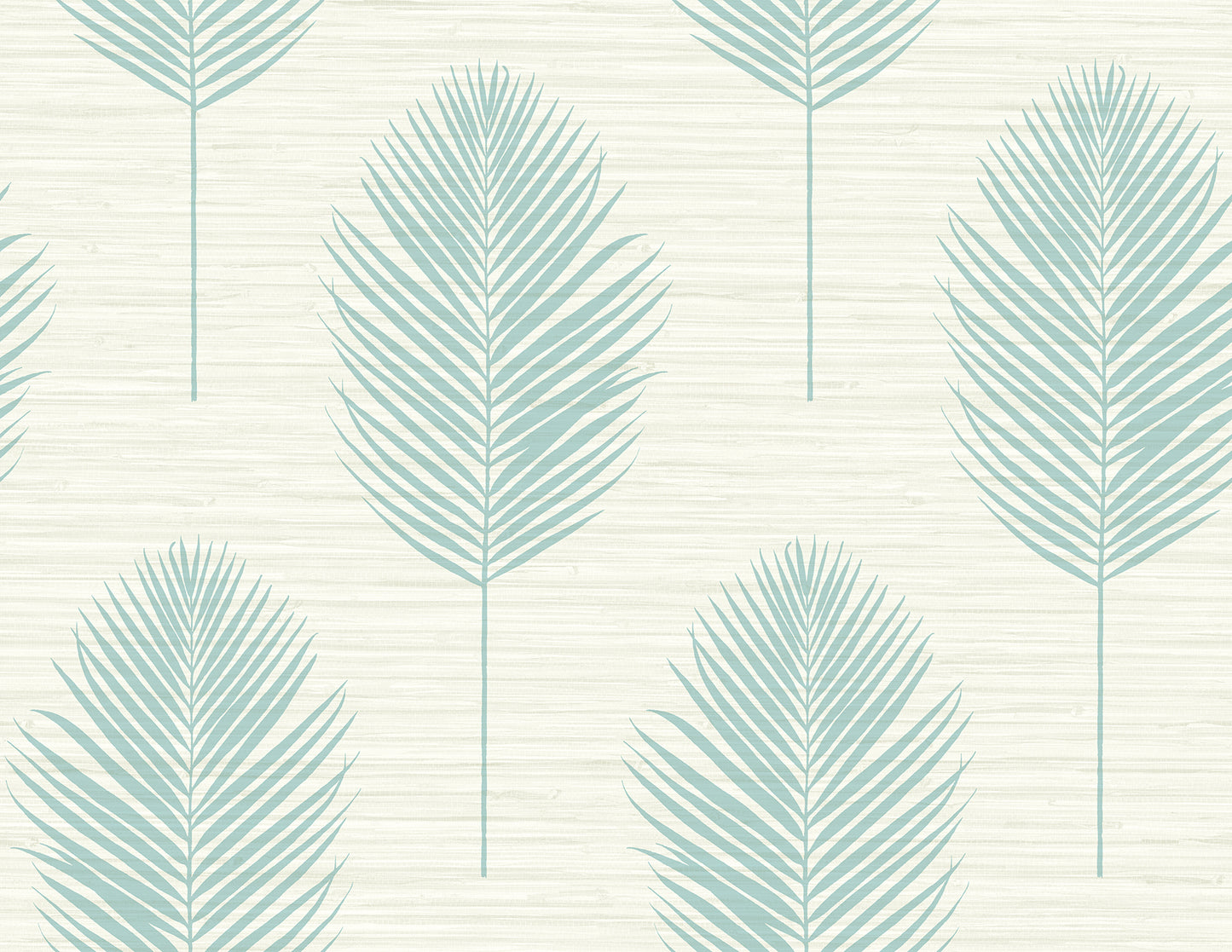 A-Street Prints Bali Aqua Fern Wallpaper, 27-in by 27-ft