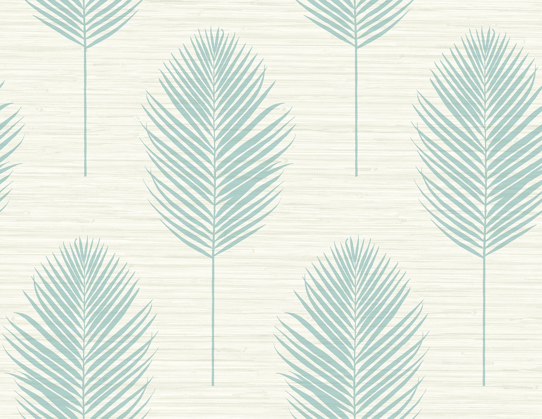 A-Street Prints Bali Aqua Fern Wallpaper, 27-in by 27-ft