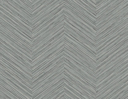 A-Street Prints Apex Grey Weave Wallpaper, 27-in by 27-ft