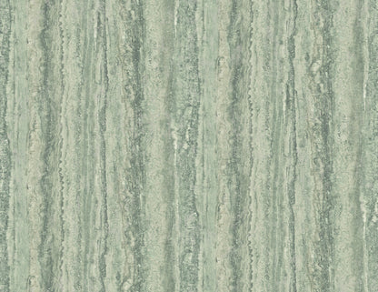 A-Street Prints Hilton Green Marbled Paper Wallpaper, 27-in by 27-ft