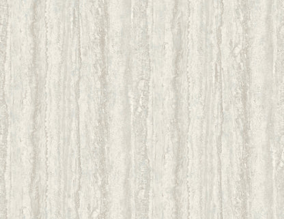 A-Street Prints Hilton Light Grey Marbled Paper Wallpaper, 27-in by 27-ft