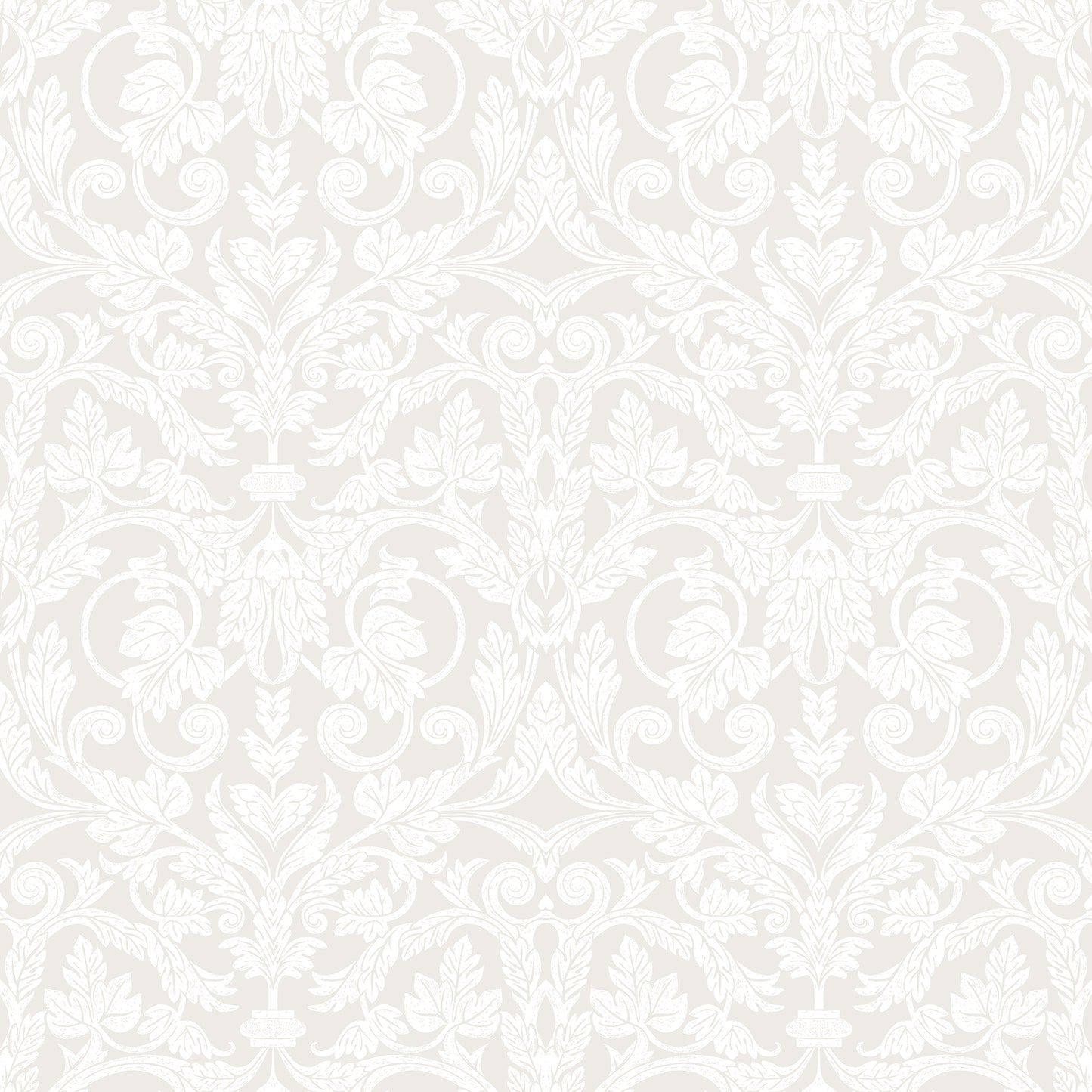 A-Street Prints Rosali Cream Scroll Damask Wallpaper, 20.9-in by 33-ft