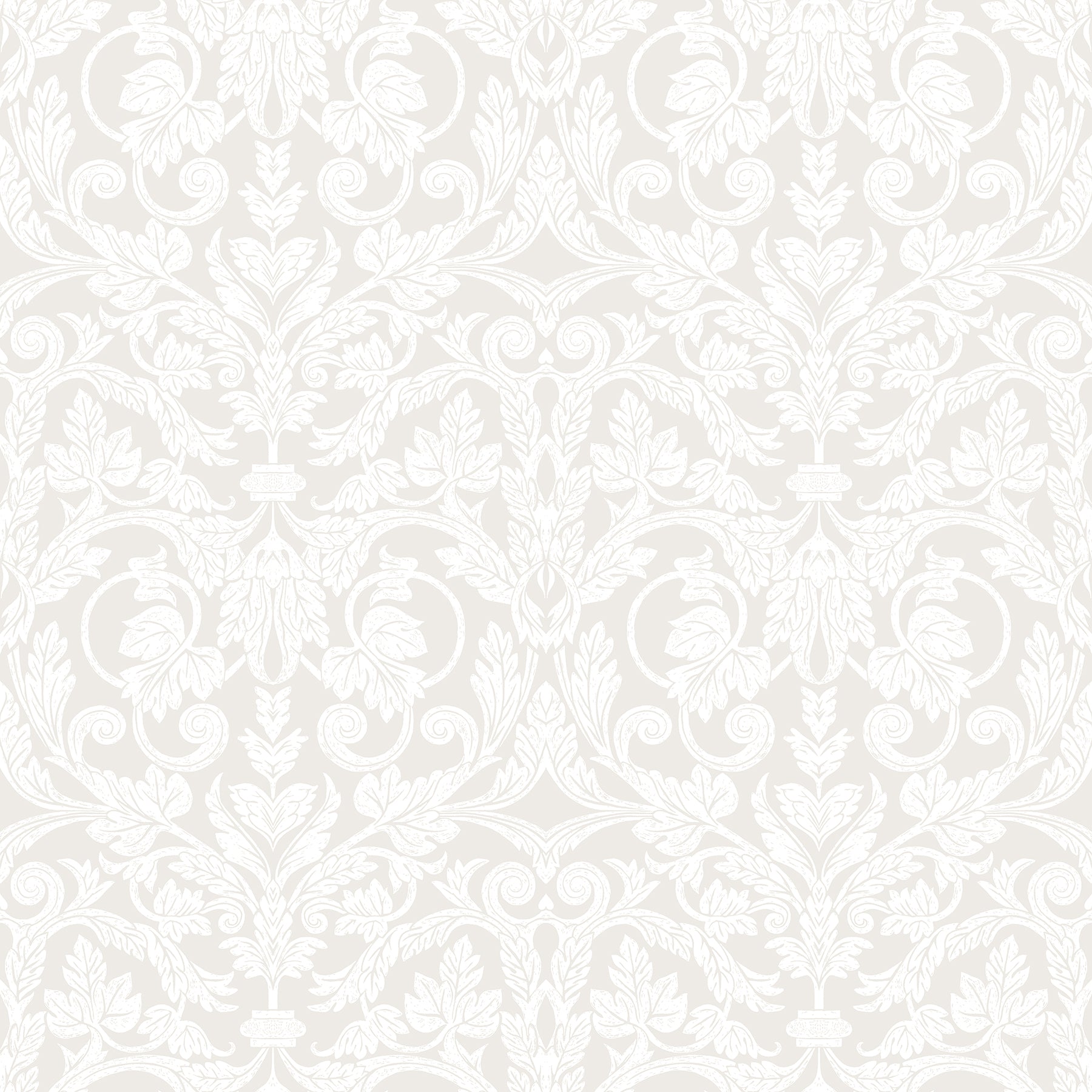 A-Street Prints Rosali Cream Scroll Damask Wallpaper, 20.9-in by 33-ft