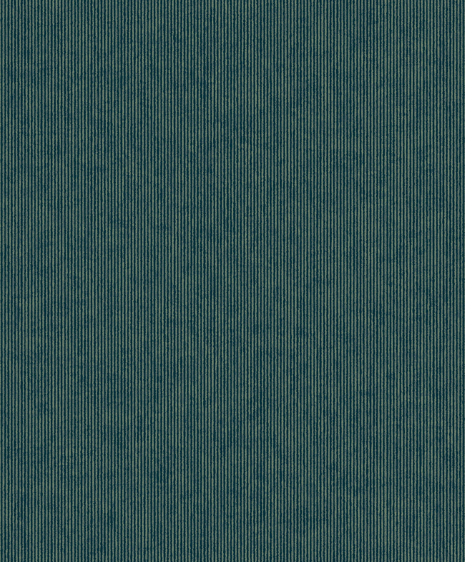 Eijffinger Leonardo Teal Flock Stripe Wallpaper, 20.5-in by 33-ft