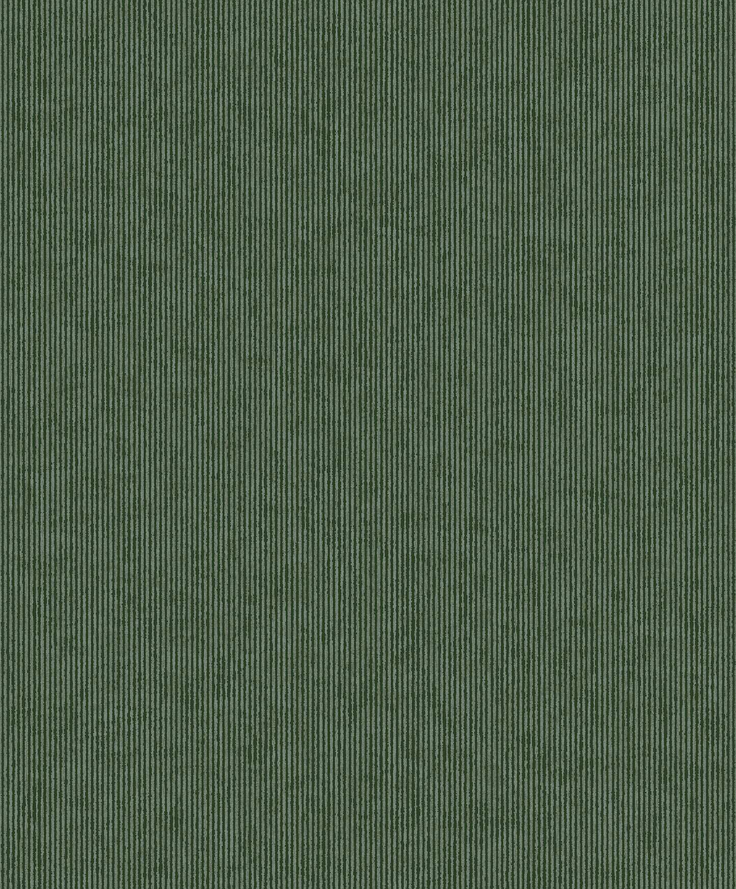 Eijffinger Leonardo Dark Green Flock Stripe Wallpaper, 20.5-in by 33-ft