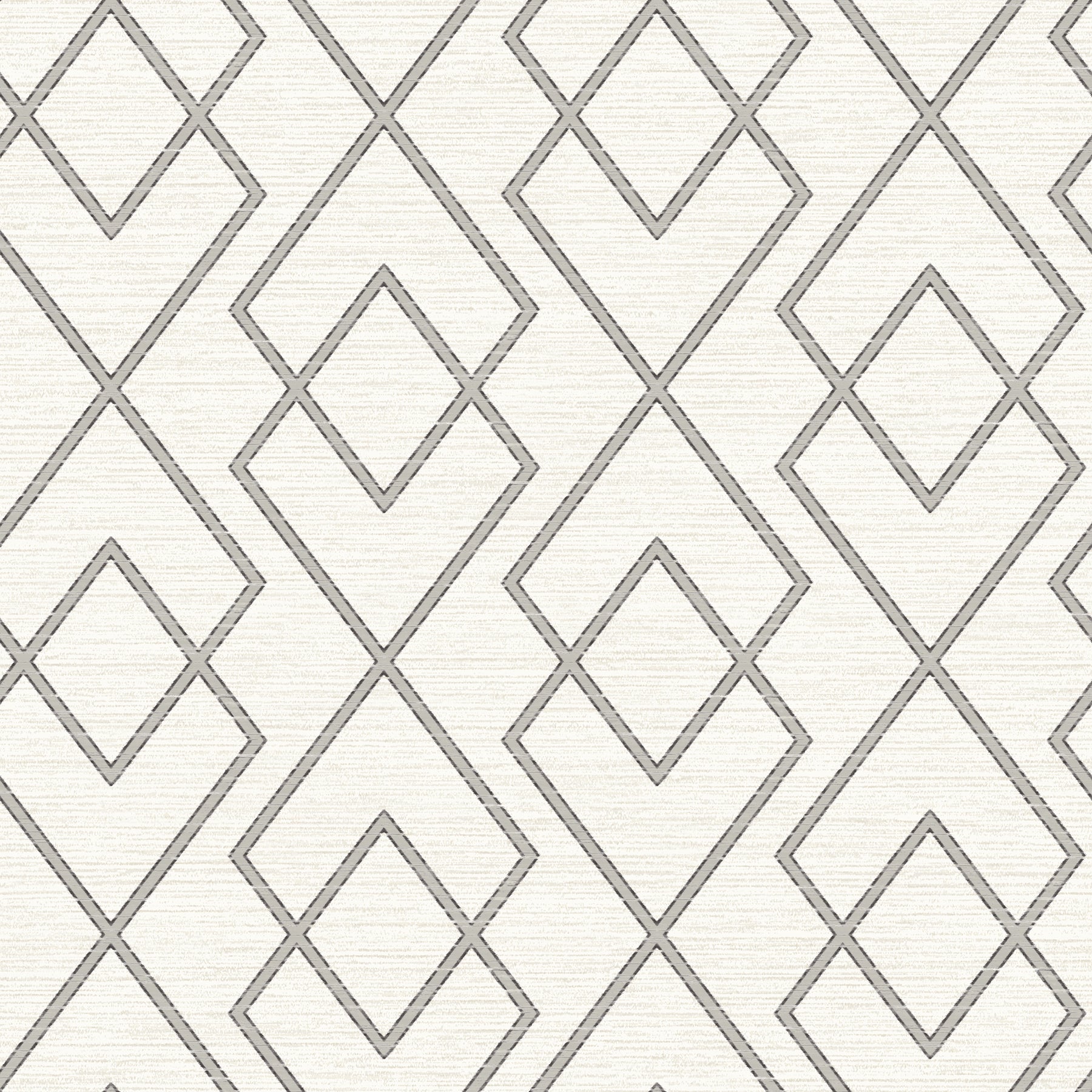 Chesapeake Blaze Cream Trellis Wallpaper, 20.5-in by 33-ft