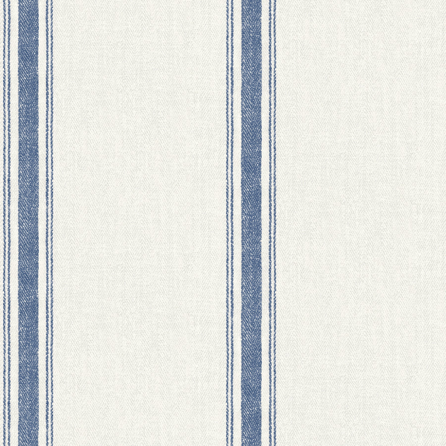 Chesapeake Linette Blue Fabric Stripe Wallpaper, 20.5-in by 33-ft